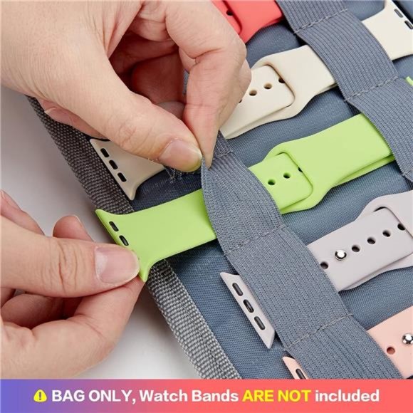 Watch Band Storage Case for 32 Watch Straps, Watch Band Holder and Organizer - Picture 5 of 6
